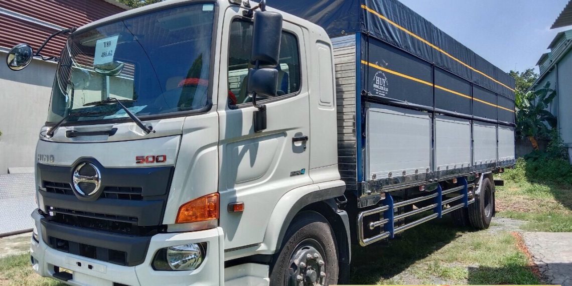 Xe Tải HINO FG8JT7A – 9 Tấn Thùng Dài 8m -Kèo Cáp Đúng Bản Vẽ
