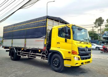 Xe Tải HINO FG8JT7A – 9 Tấn Thùng Dài 8m -Kèo Cáp Đúng Bản Vẽ